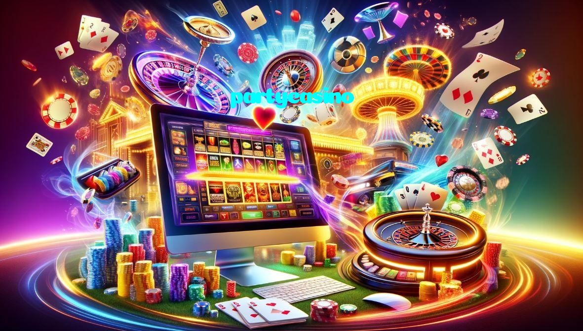 partycasino casino presented on mobile device in Pakistan with slots and live games